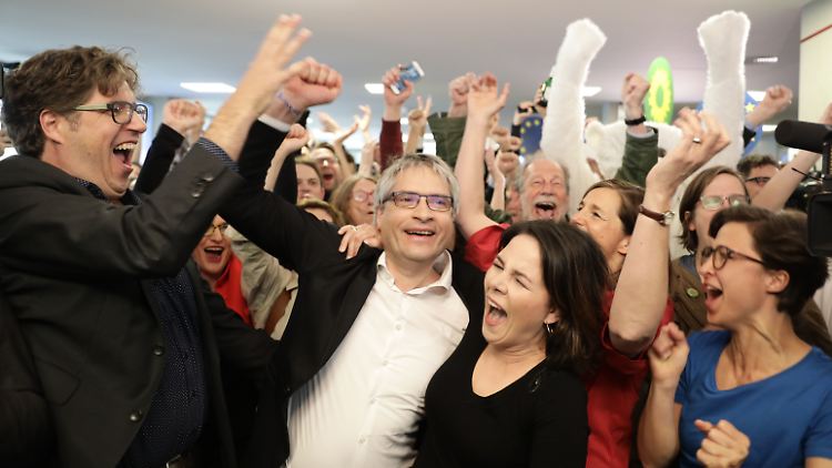 Pure Freude bei den Grünen.