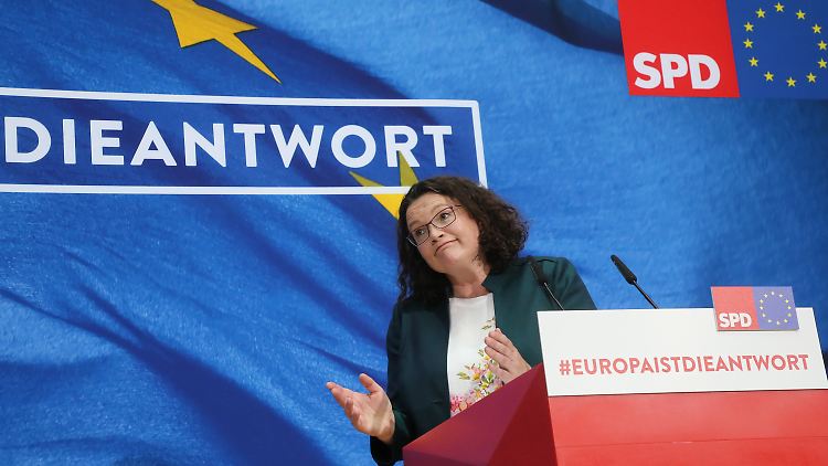 Die Kritik an SPD-Chefin Nahles wird nach dem Wahldesaster lauter.