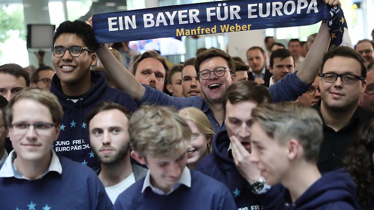 Wahlparty im Konrad-Adenauer-Haus: Gute Stimmung, aber warum?
