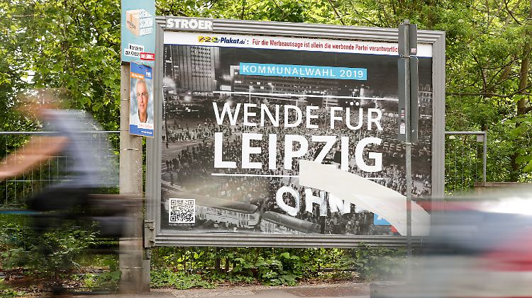 AfD-Plakat in Leipzig