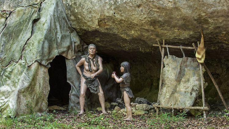 Der stete Rückgang der Fruchtbarkeit von Neandertalerinnen könnte  allmählich zum Aussterben geführt haben. 