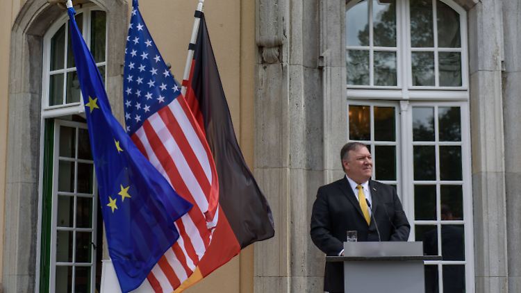 Mike Pompeo bei seinem Besuch in Berlin.