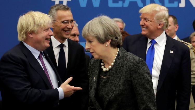 Die Beziehung zwischen Johnson und Trump ist offensichtlich feuchtfröhlicher als die zu Premierministerin May.