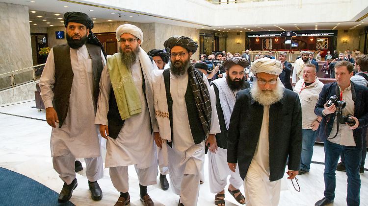 Eine Delegation der Taliban aus Afghanistan war Ende Mai bei Friedensgesprächen in Moskau