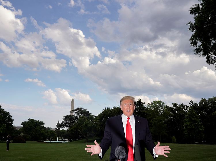 Wieder normal? So sah Trump kurz vor dem Abflug nach Europa aus.