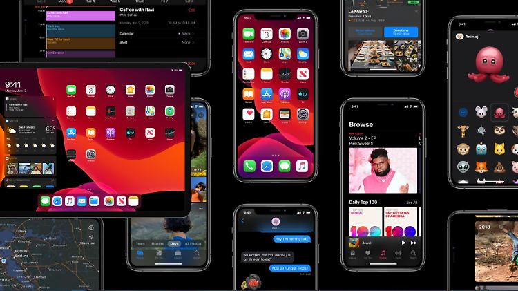 Mit iOS 13 und iPadOS kommt der neue Dunkel-Modus auf iPhones und iPads.
