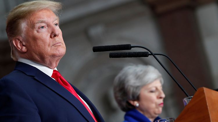 Trump ist auf einem dreitägigen Staatsbesuch in London. 