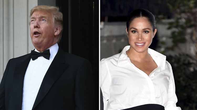 Donald Trump gibt sich vordergründig sanft, doch es scheint, als habe er Herzogin Meghans Kritik von einst noch nicht verwunden.