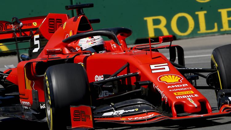 Geht doch: Sebastian Vettel im Ferrari.