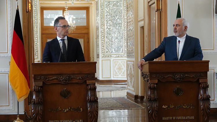 Außenminister Maas und sein iranischer Amtskollege Mohammed Dschawad Sarif.