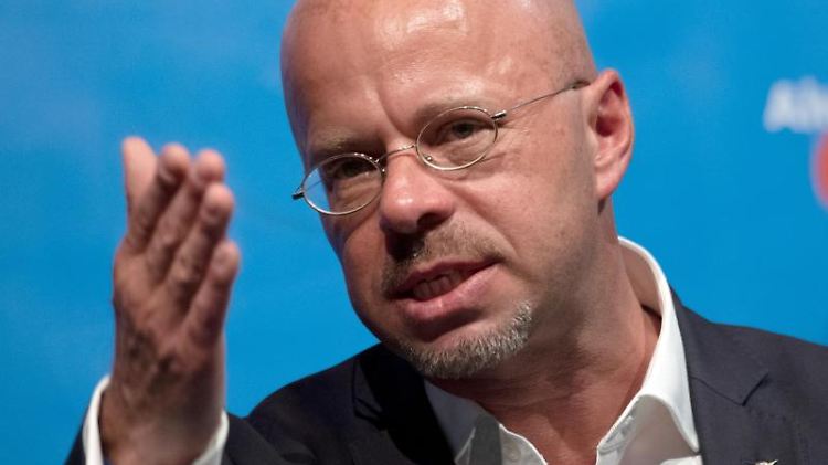 Kalbitz ist Spitzenkandidat seiner Partei bei der Landtagswahl in Brandenburg am 1. September.