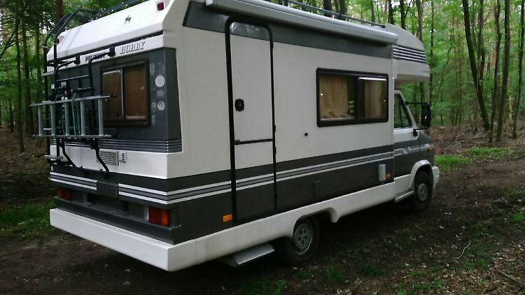 Das Wohnmobil, in dem die Pflegerin entführt wurde.