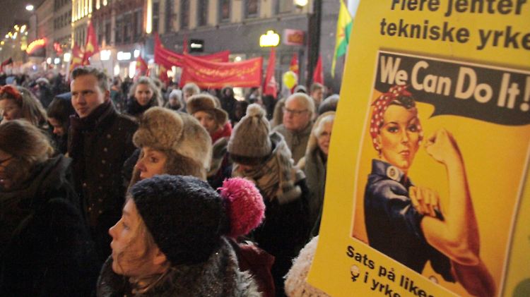 Schon seit Jahren finden Demonstrationen im Regierungsviertel Oslos für die Rechte der Frauen auf Selbstbestimmung statt.