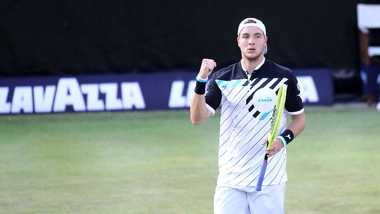 Deutschlands Nummer zwei Jan-Lennard Struff steht im Halbfinale von Weissenhof.