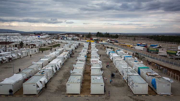  Das Flüchtlingslager Oncupinar Kilis in Kilis, Türkei, in der Nähe der Grenze zu Syrien.