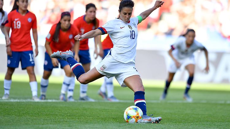 Carli Lloyd traf doppelt, obwohl sie einen Elfmeter vergab.