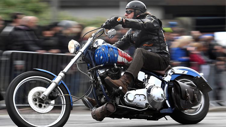 Born in the USA: eine Harley-Davidson.