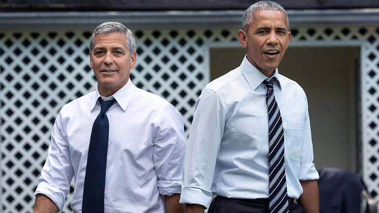 Kennen und schätzen sich: George Clooney und Barack Obama.