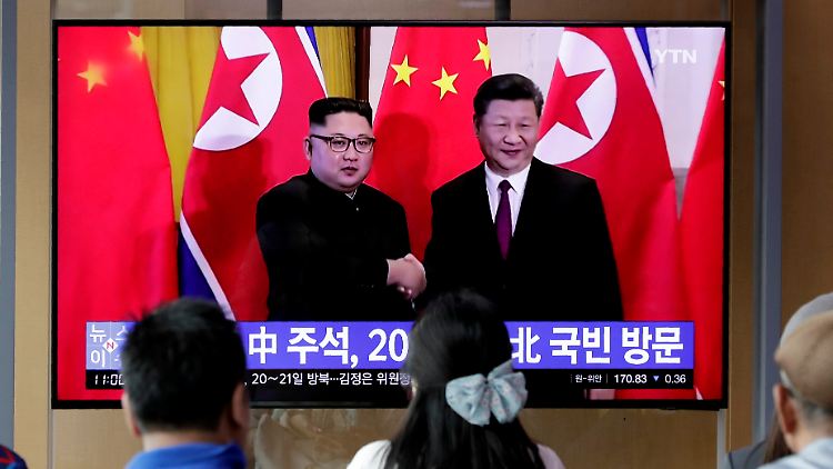 Xi Jinping und Kim Jong Un treffen sich in Pjöngjang.