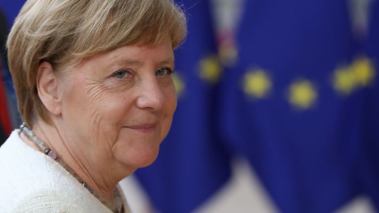 Merkel zeigte sich zum Gipfelbeginn entspannt.