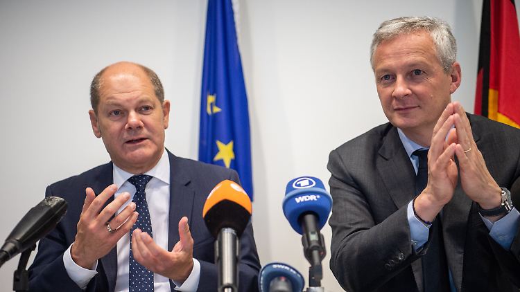 Olaf Scholz und Bruno Le Maire verhandelten letzte Woche auf dem Treffen der EU-Finanzminister.