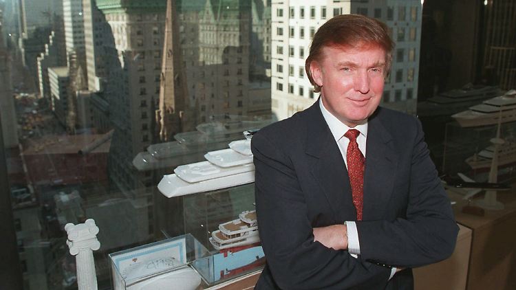 Donald Trump im Jahr 1996 - damals war er noch in der Immobilienbranche tätig.