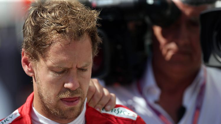 Ein frustrierter Sebastian Vettel nach seiner Strafe beim Grand Prix von Kanada.