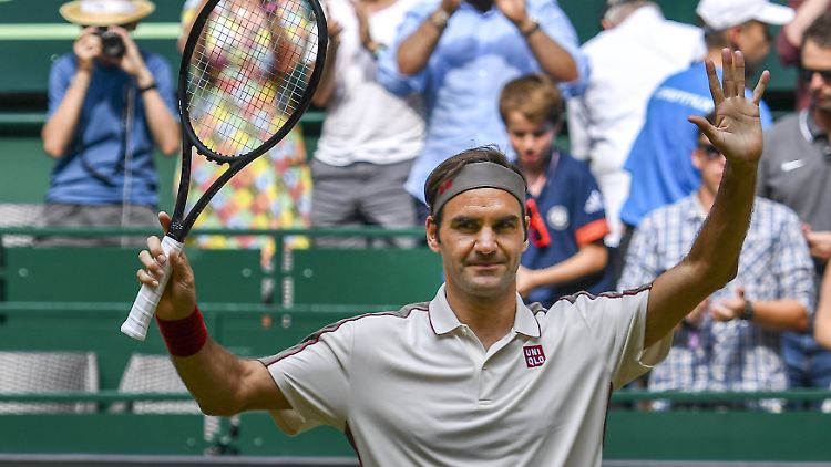 Roger Federer will seine unglaubliche Bilanz in Halle noch weiter aufpolieren.