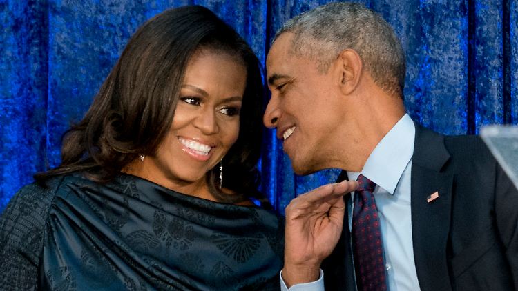 Michelle und Barack Obama sind dieser Tage gern mit Prominenten unterwegs.