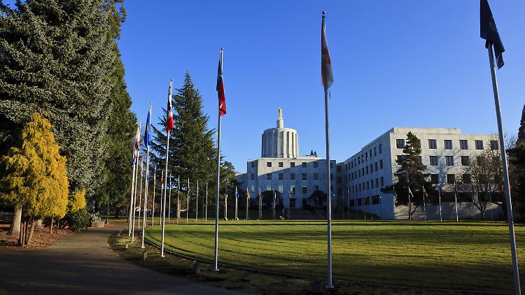 Parlamentssitz in Salem, der Hauptstadt von Oregon.