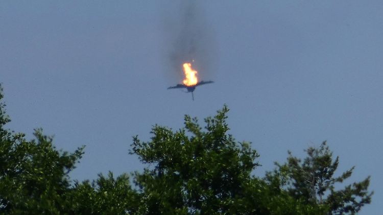 Nach der Kollision stürzten die "Eurofighter" in der Nähe der Kleinstadt Malchow ab.
