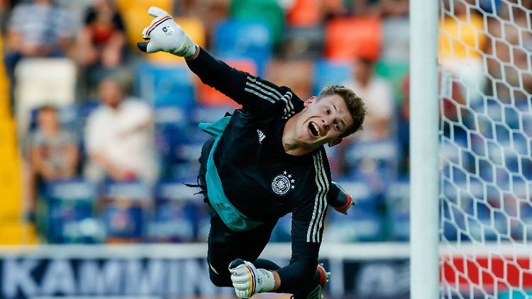 Alexander Nübel ist bisher einer der Gewinner der U21-EM. Vor allem gegen Österreich überzeugte der Torwart, der erst kurz vor Turnierstart zur Nummer eins ernannt wurde.