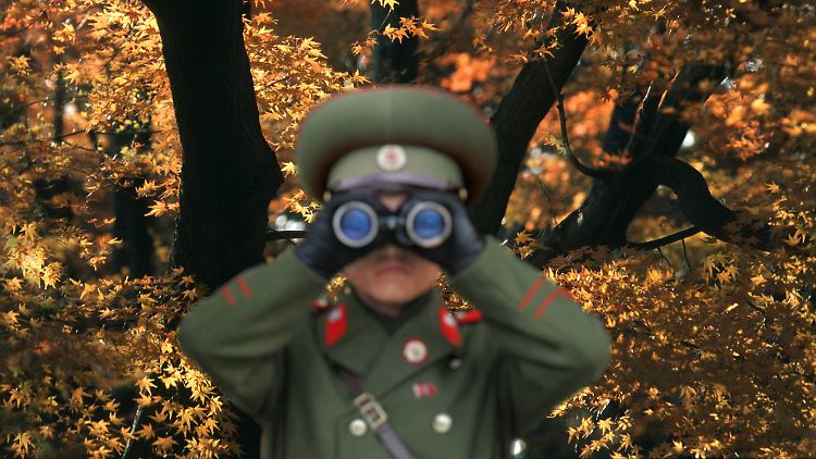 Soldat in Nordkorea.
