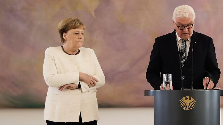 Erneut zitterte die Kanzlerin - diesmal bei einem Termin beim Bundespräsidenten.