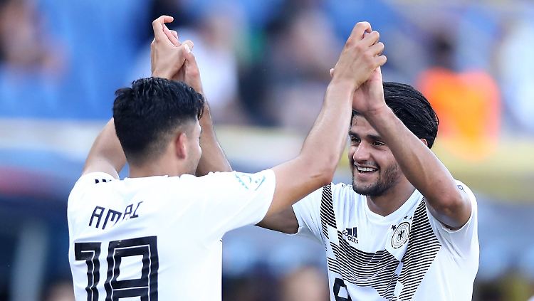 Können Nadiem Amiri und Mahmoud Dahoud auch im Finale jubeln?