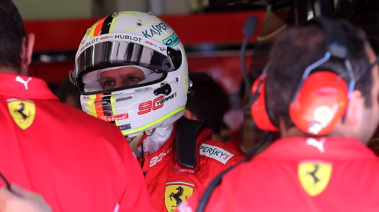 Ausgebremst vom eigenen Auto: Sebastian Vettel in Spielberg.