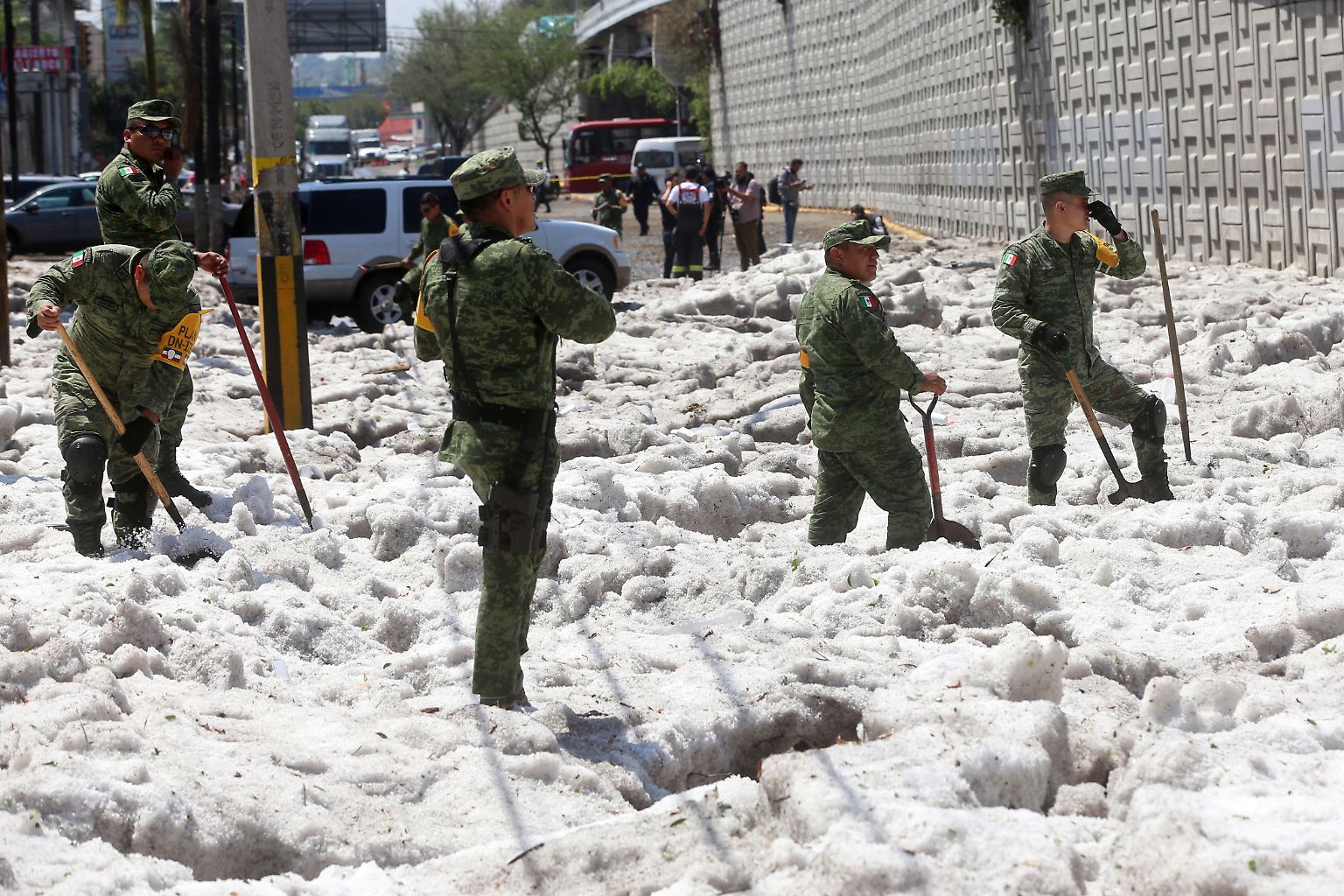 Guadalajara in Mexiko wird von einem erstaunlichen Wetterphänomen getroffen.