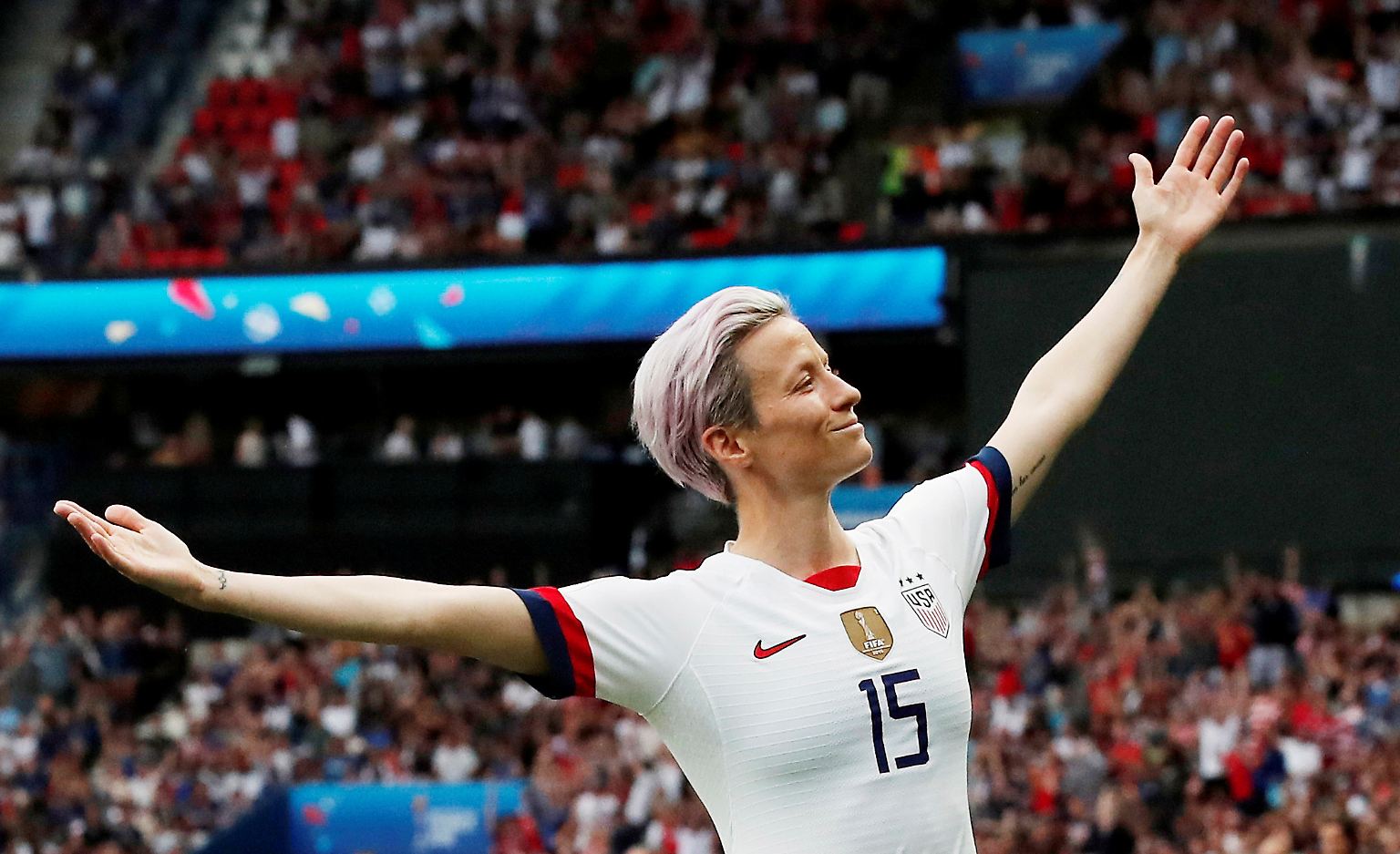 Megan Rapinoe, die Kapitänin der US-Fußballerinnen, ist streitbar - und überaus erfolgreich. 