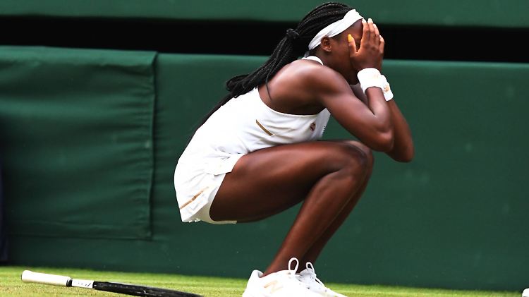 Unfassbar: Cori Gauff kann nicht glauben, dass sie gerade Venus Williams besiegt hat und sagt, dass sie bei Wimbledon "ihren Traum lebt".