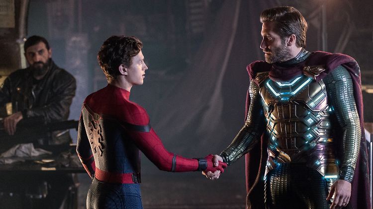 Im Film und im Interview ein gutes Team: Tom Holland alias Spider-Man und Jake Gyllenhaal alias Mysterio.