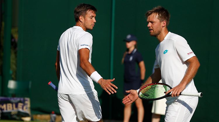 Abschied in Runde eins: Krawitz und Mies haben nur einen kurzen Wimbledon-Auftritt.