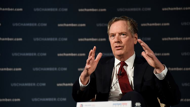 US-Handelsbeauftragter Lighthizer: Telefonat auf Chefunterhändler-Ebene in der kommenden Woche im Handelsstreit mit China?