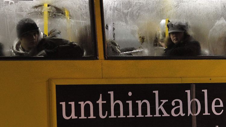 Trübe Aussichten nicht nur für diese Dubliner im Feierabendverkehr.