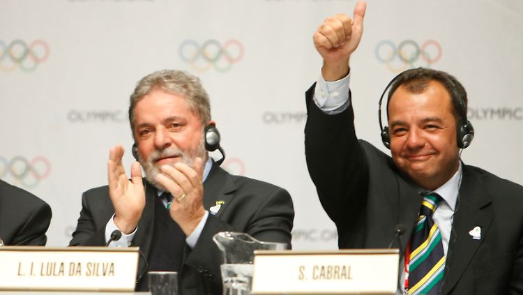 Sieht aus wie Bill Murray, heißt aber Sérgio Cabral: Der Ex-Gouverneur von Rio de Janeiro (r.) hat Stimmenkauf bei der Olympia-Bewerbung eingeräumt - Ex-Staatschef Lula soll demnach davon gewusst haben.