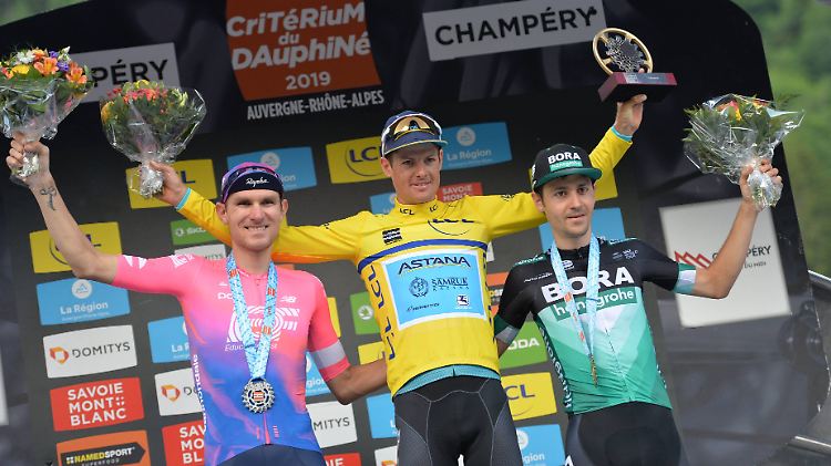Mit Platz drei bei der Tour-Generalprobe, dem Criterium du Dauphiné, unterstrich Emanuel Buchmann (rechts) seine Klasse.