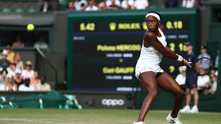 Fokussiert: Nach unglaublichem Kampf gewinnt "Coco" Gauff in Runde drei und zieht ins Achtelfinale von Wimbledon ein.