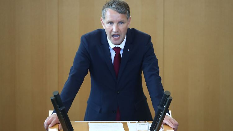 Björn Höcke ist der  Fraktionsvorsitzende der AfD im Landtag. 