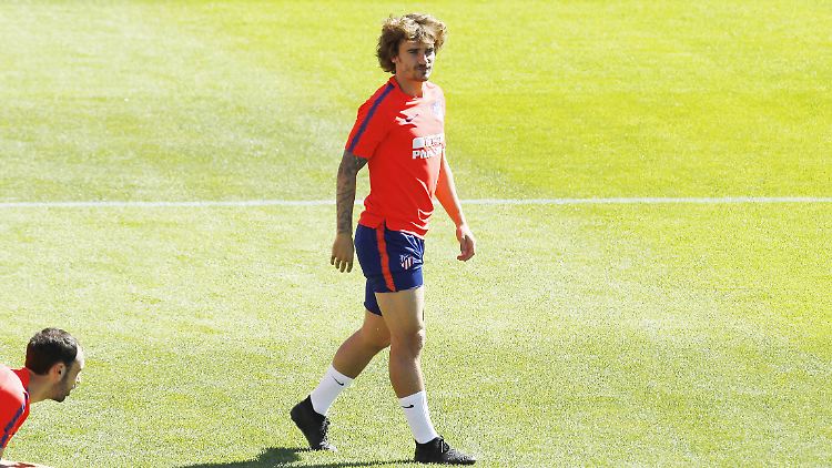 Antoine Griezmann im Training von Atlético Madrid. Ein Bild aus dem Archiv.