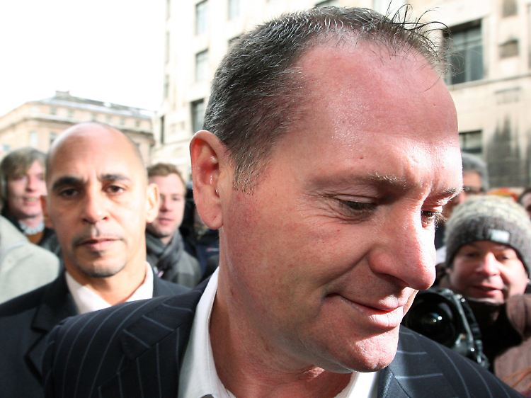 Paul Gascoigne nach dem Prozess.