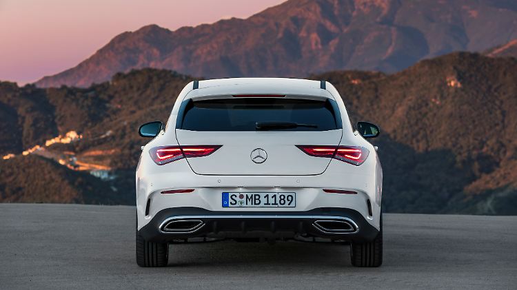 Das Heck des CLS Shooting Brake ist schnittiger und bietet jetzt eine breitere Ladeluke.